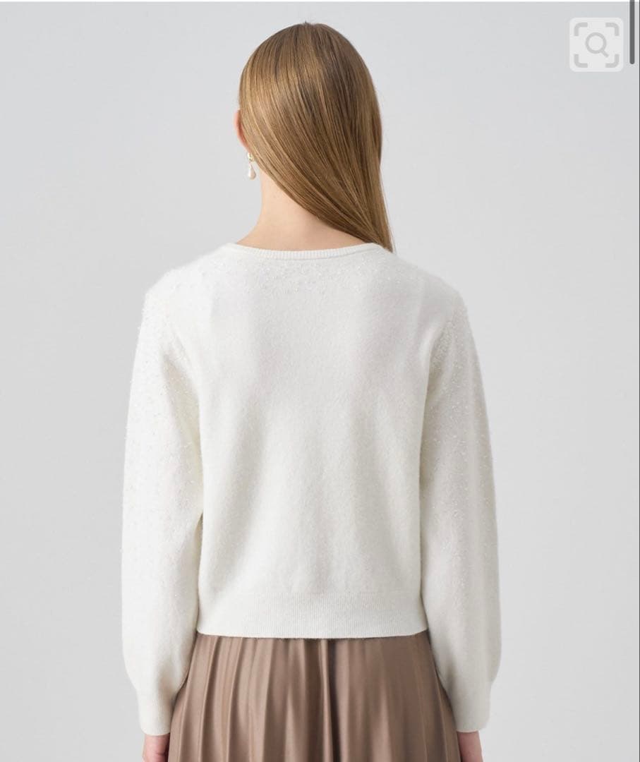 アナイ リップルビーズカーディガン オフホワイト 38サイズ - メルカリ