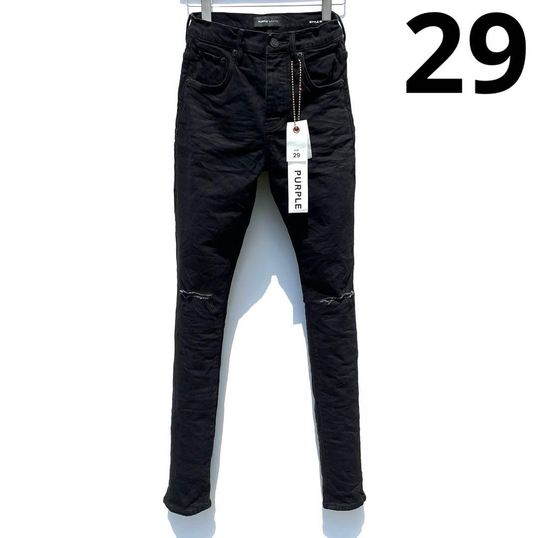 新品 PURPLE BRAND ブラックスキニーデニム 29 パープルブランド