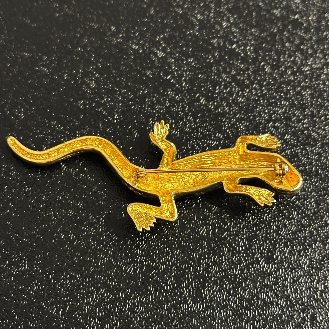 DIOR ヴィンテージ ブローチ トカゲ モチーフ アニマル レオパ - メルカリ