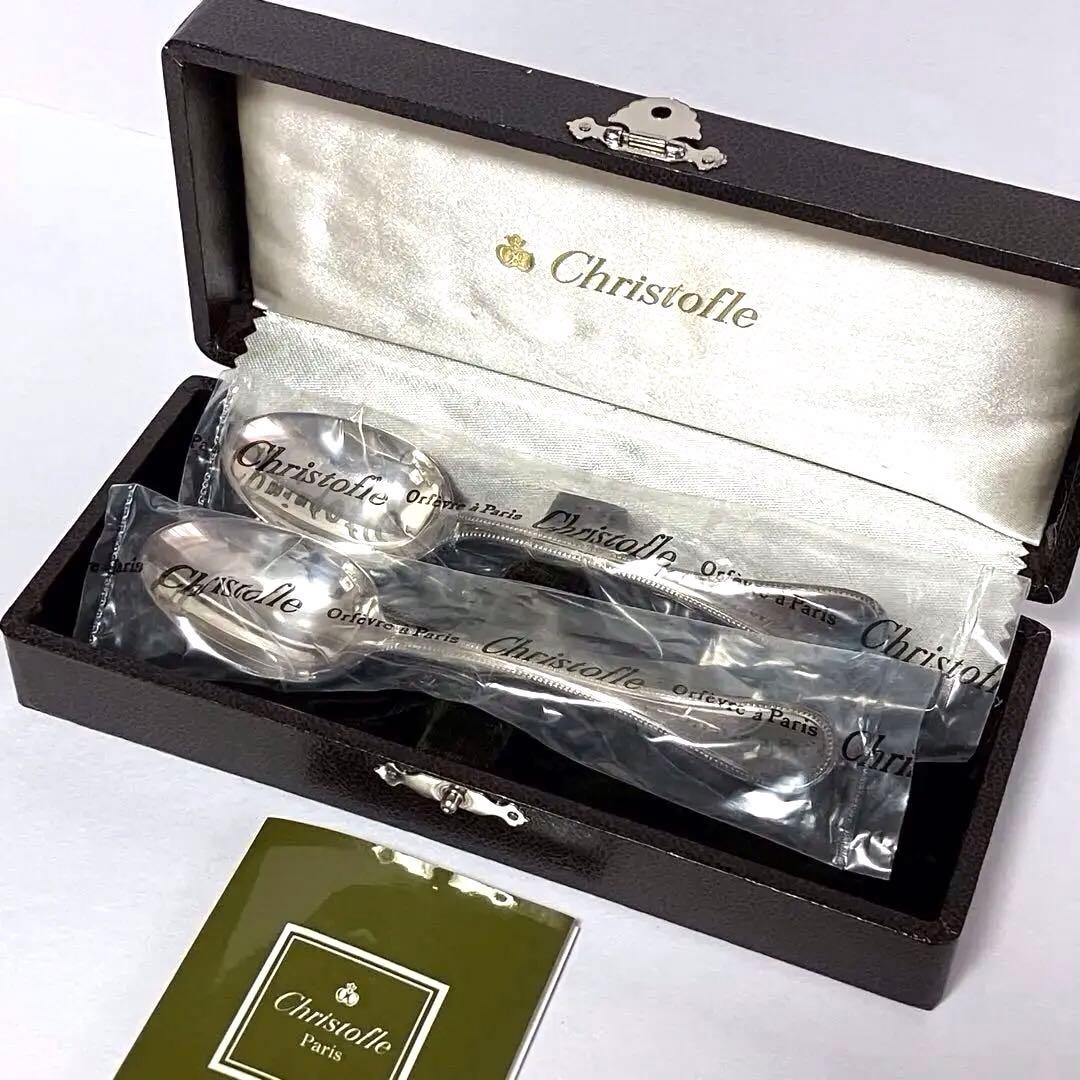 未使用】 Christofle クリストフル スプーン セット ケース付き - メルカリ