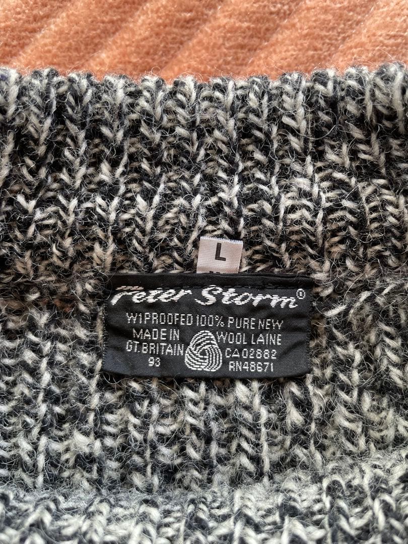 Peter Storm ウール クルーネックセーター 英国製 L
