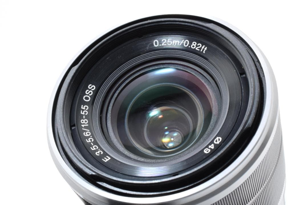 ソニー SEL1855 カメラレンズ 18-55mm f3.5-5.6 シルバー