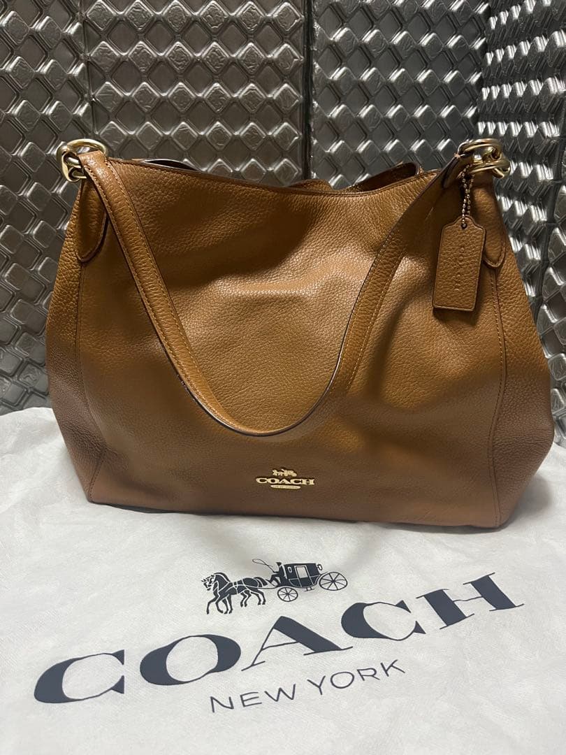 【限定】COACH ブラウン レザー ショルダーバッグ COACH レザー ショルダーバッグ ブラウン USA製 | SOLD OUT