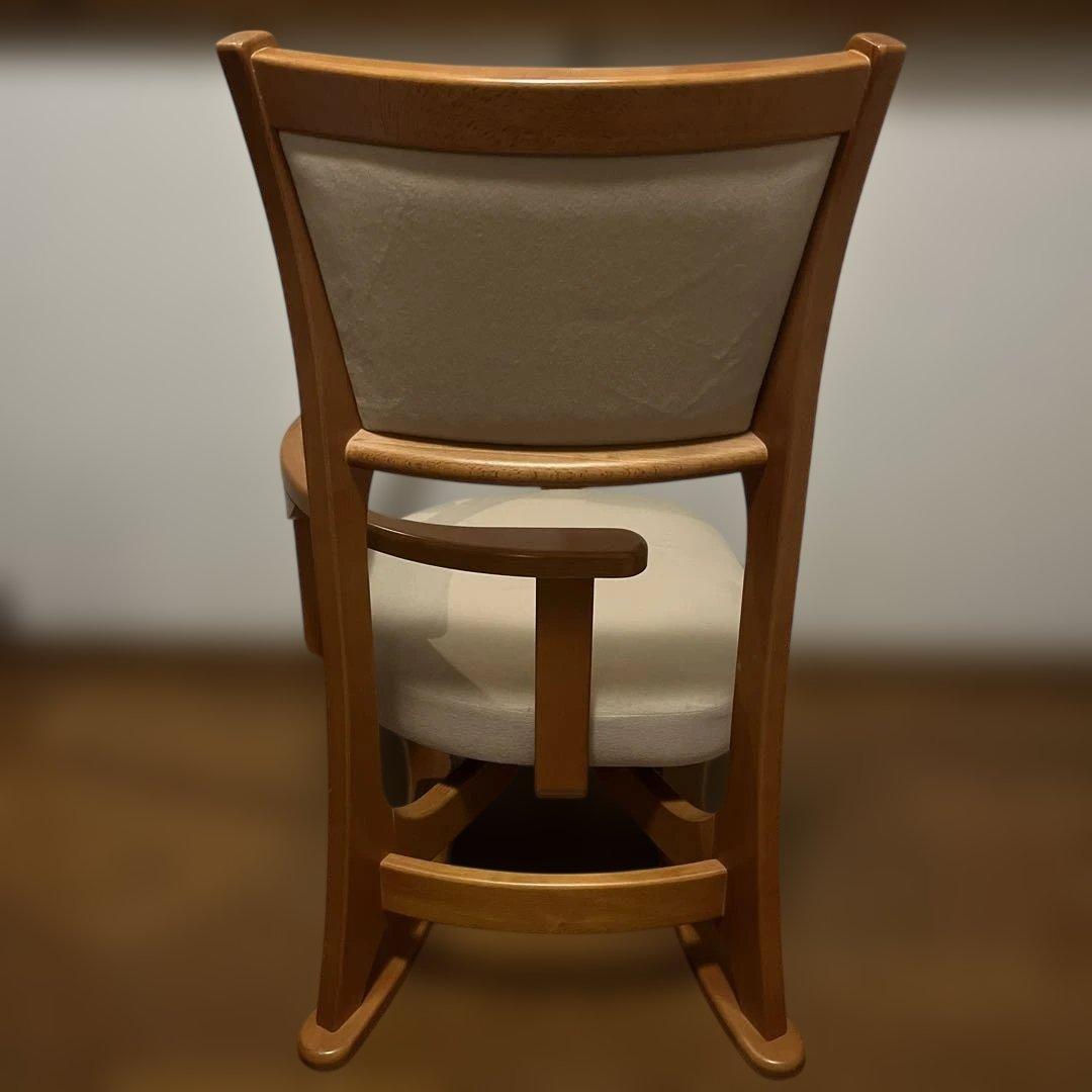 起立木工 座面回転式 ダイニングチェア