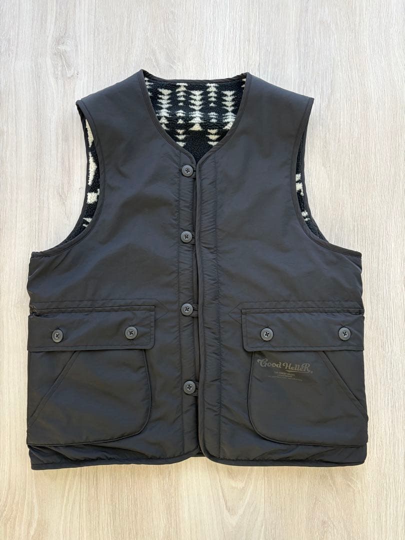 GOODHELLER ボアベスト リバーシブル Mサイズ - メルカリ
