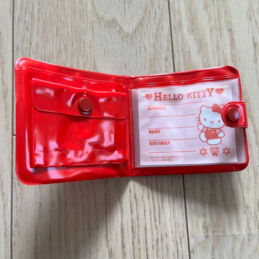未使用 ハローキティ ビニール財布 日本製 昭和 平成 レトロ 当時もの