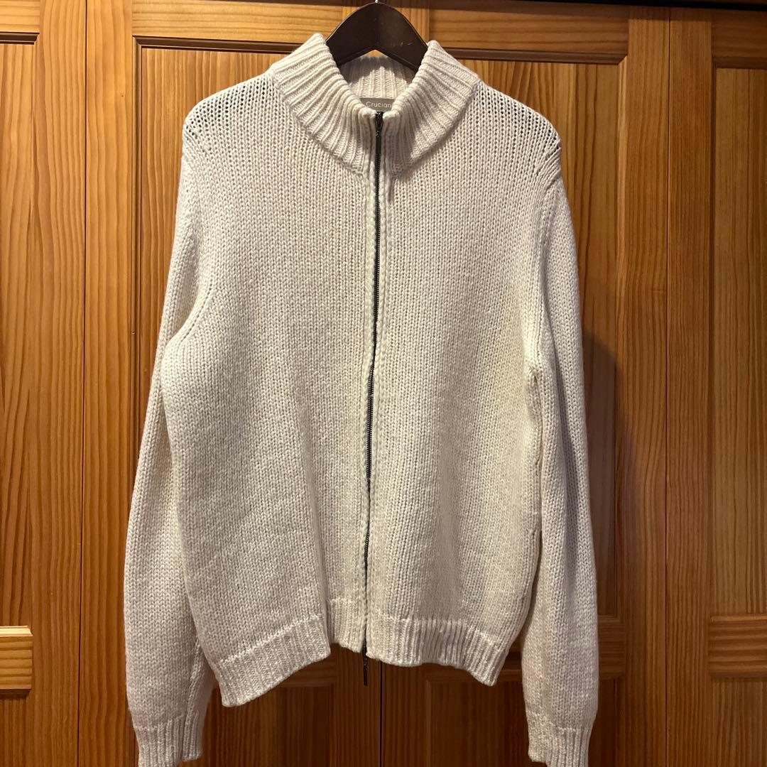 Cruciani クルチアーニ ウール ジップアップニット ドライバーズニット