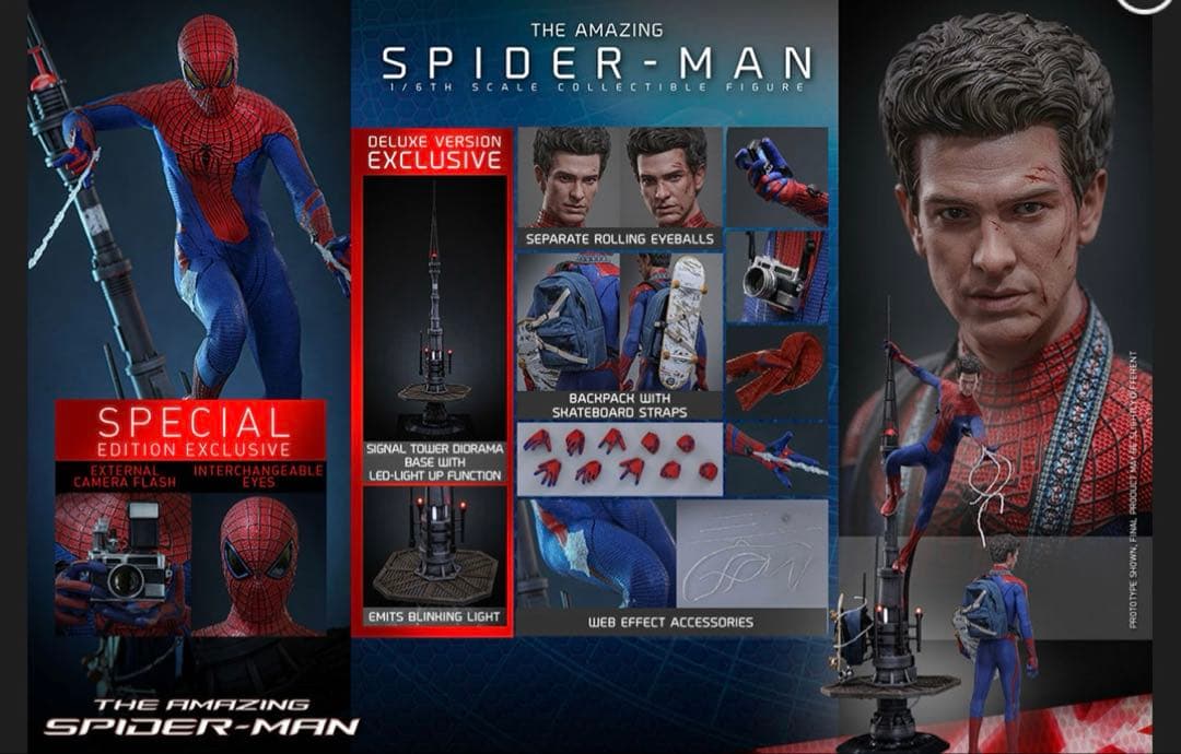 ホットトイズ　アメイジングスパイダーマン (2.0デラックス版) ホットトイズ スパイダーマン2 アメイジング・スパイダーマン レビュー