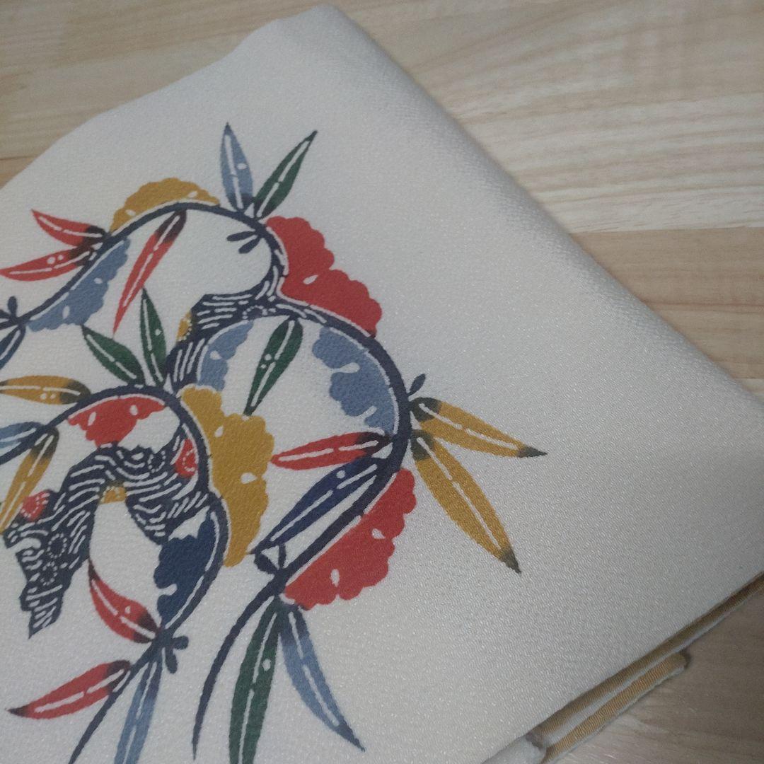 鬼縮緬名古屋帯♥型染め♥辛子色♥ - メルカリ