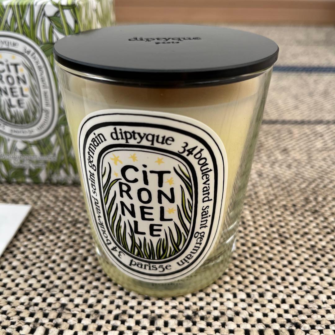 ディップティック CITRONNELLEキャンドル 190g&リッド（蓋）