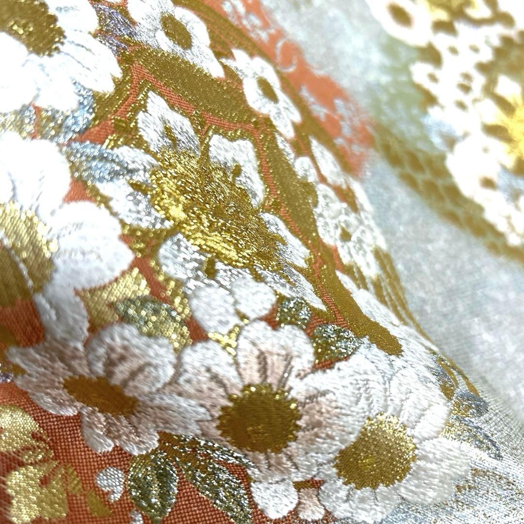 専用ページ　正絹　袋帯《引箔綴　花紋様》