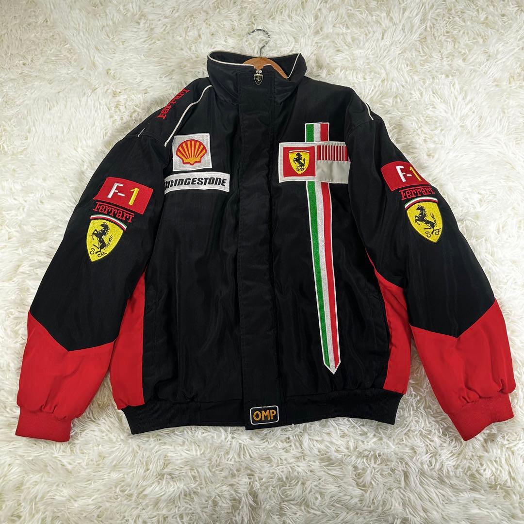 希少✨ フェラーリ レーシングジャケット ブルゾン 企業ロゴ F1 L
