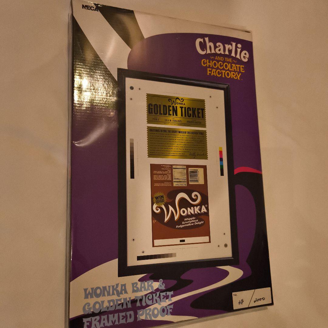 チャーリーとチョコレート工場 ゴールデンチケット 限定2000 額入り