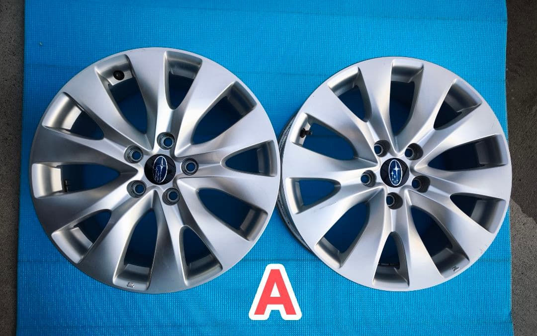 スバル純正　17インチホイール　7.5J+55 PCD114.3 レガシィ純正