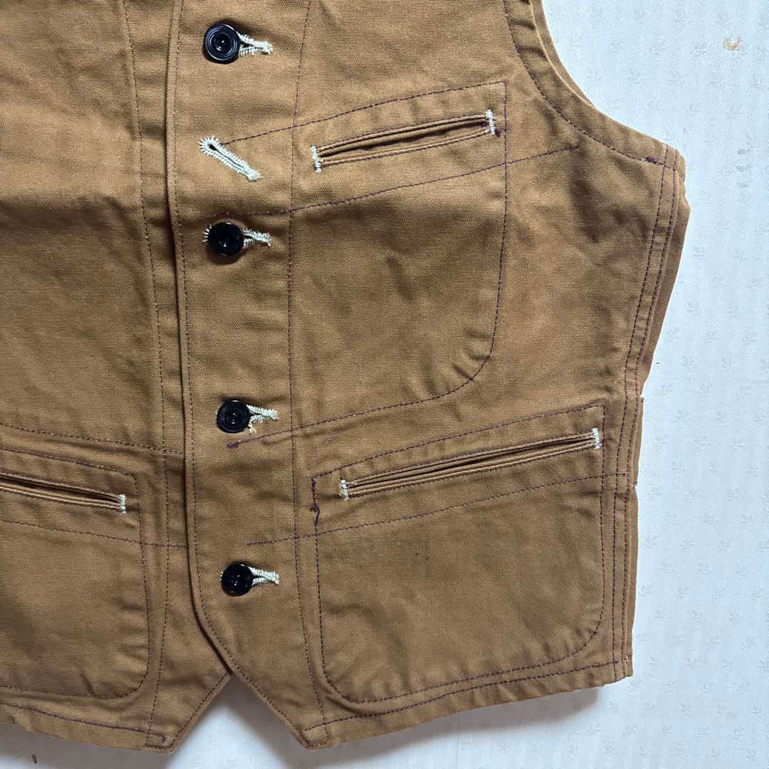 SUGAR CANE ブラウンダック ワークベスト 36 美品 - メルカリ