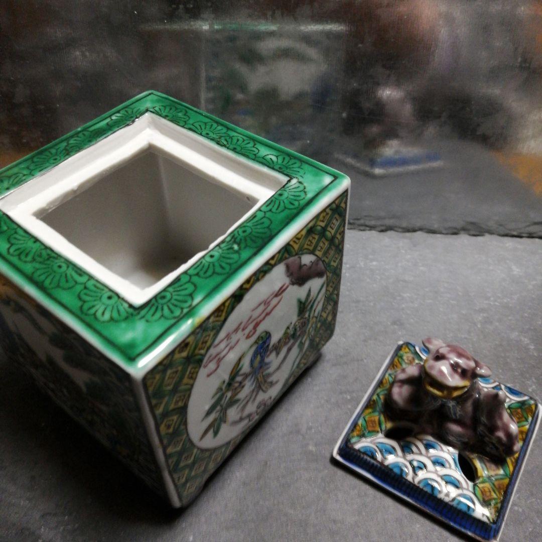 香炉 九谷焼 角福 陶器 骨董 美術品 - メルカリ