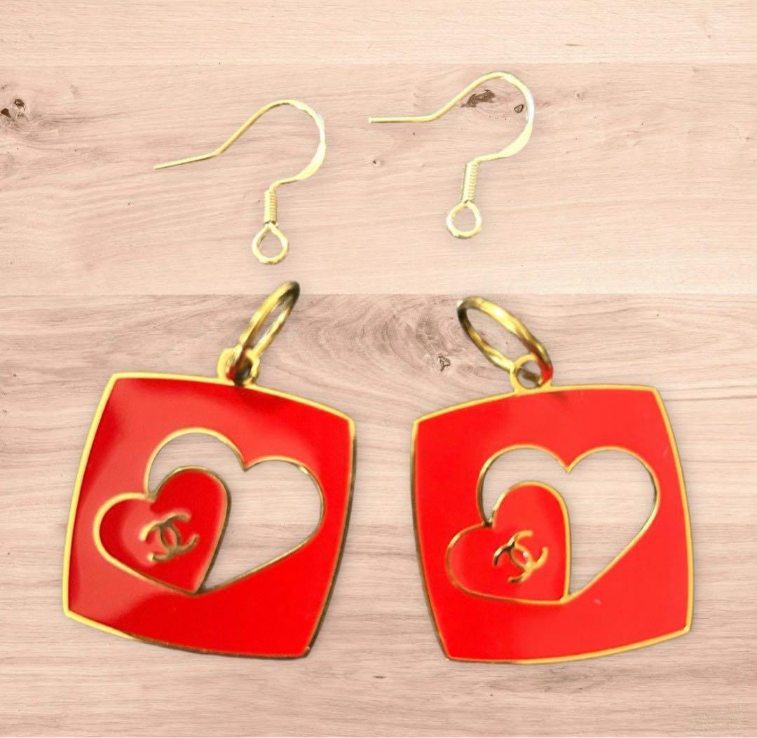 レア 大人気 限定品 ハートチャーム バレンタイン シャネル チャーム