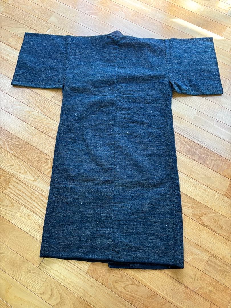 古布藍染裂織野良着ドンザ佐渡JAPAN blue BORO