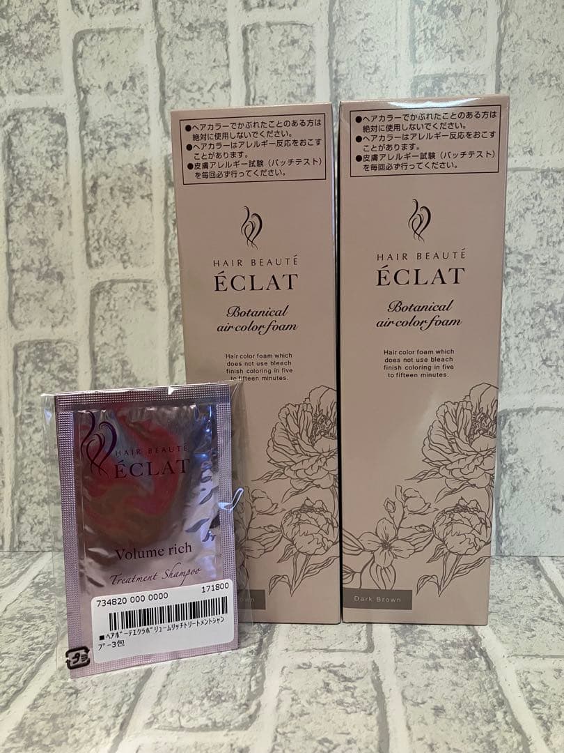 ヘアボーテ エクラ ボタニカル エアカラーフォーム up ダークブラウン 2本 ヘアボーテ エクラ ボタニカルエアカラーフォームup｜フューチャーラボ
