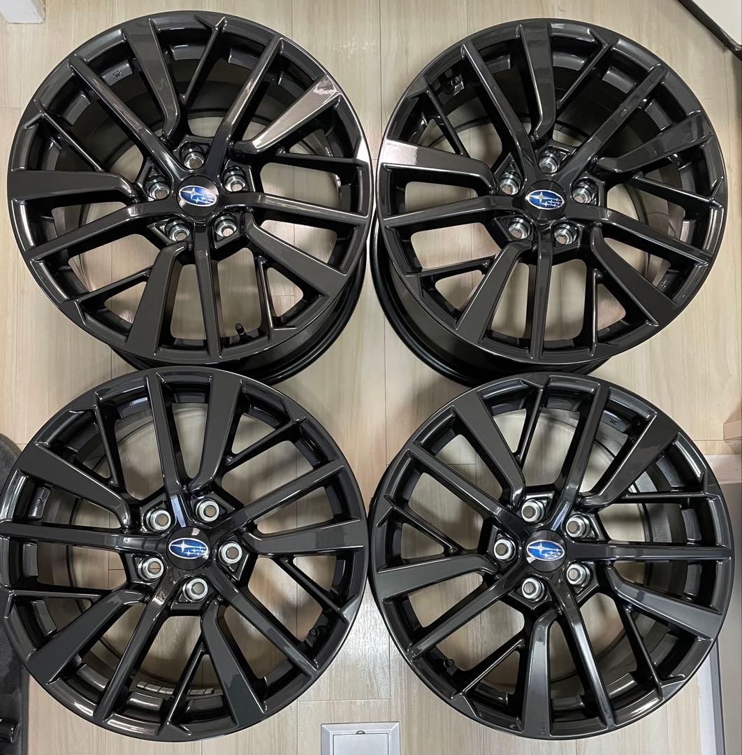 【新車外し】WRX S4 STI ブラック 18インチホイール WRX STI SUBARU スバル VBH S4 Sport R EX 純正 新車外し 18インチ