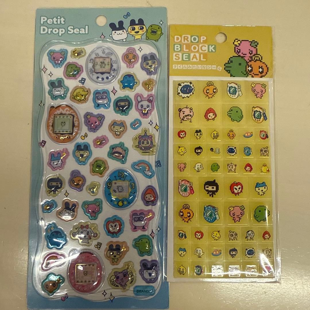 入手困難 たまごっち プチドロップシール タイルシール 2種セット 正規