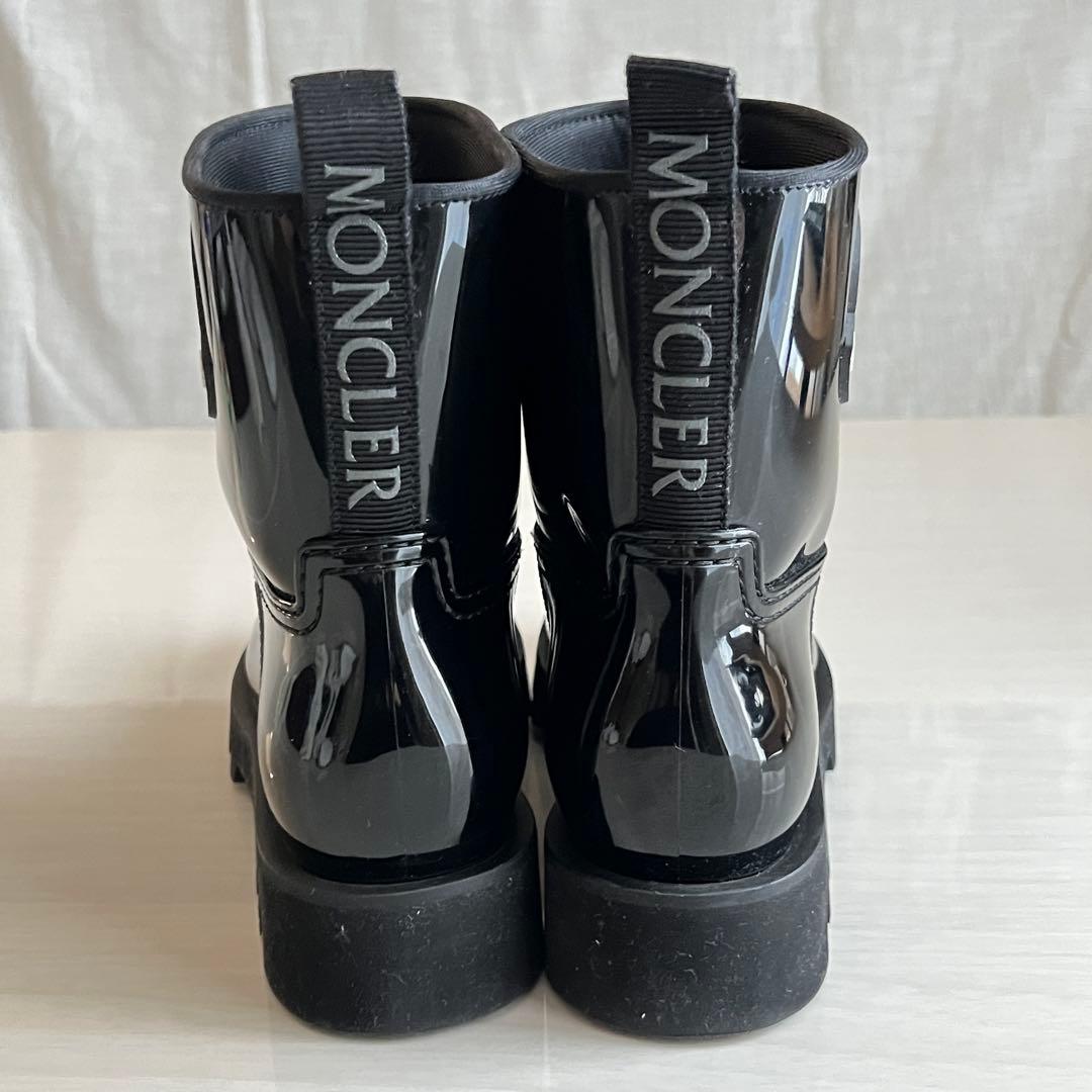【希少】モンクレール レインブーツ 長靴 38 24.5cm 保存袋 箱付き