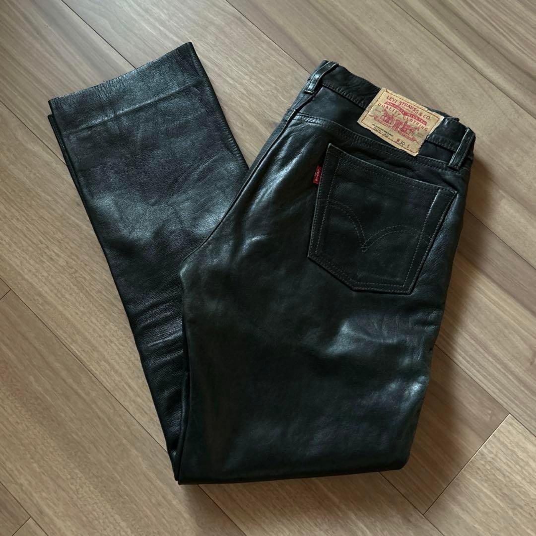 リーバイス 505 レザーパンツ w30 usa ビンテージ - メルカリ
