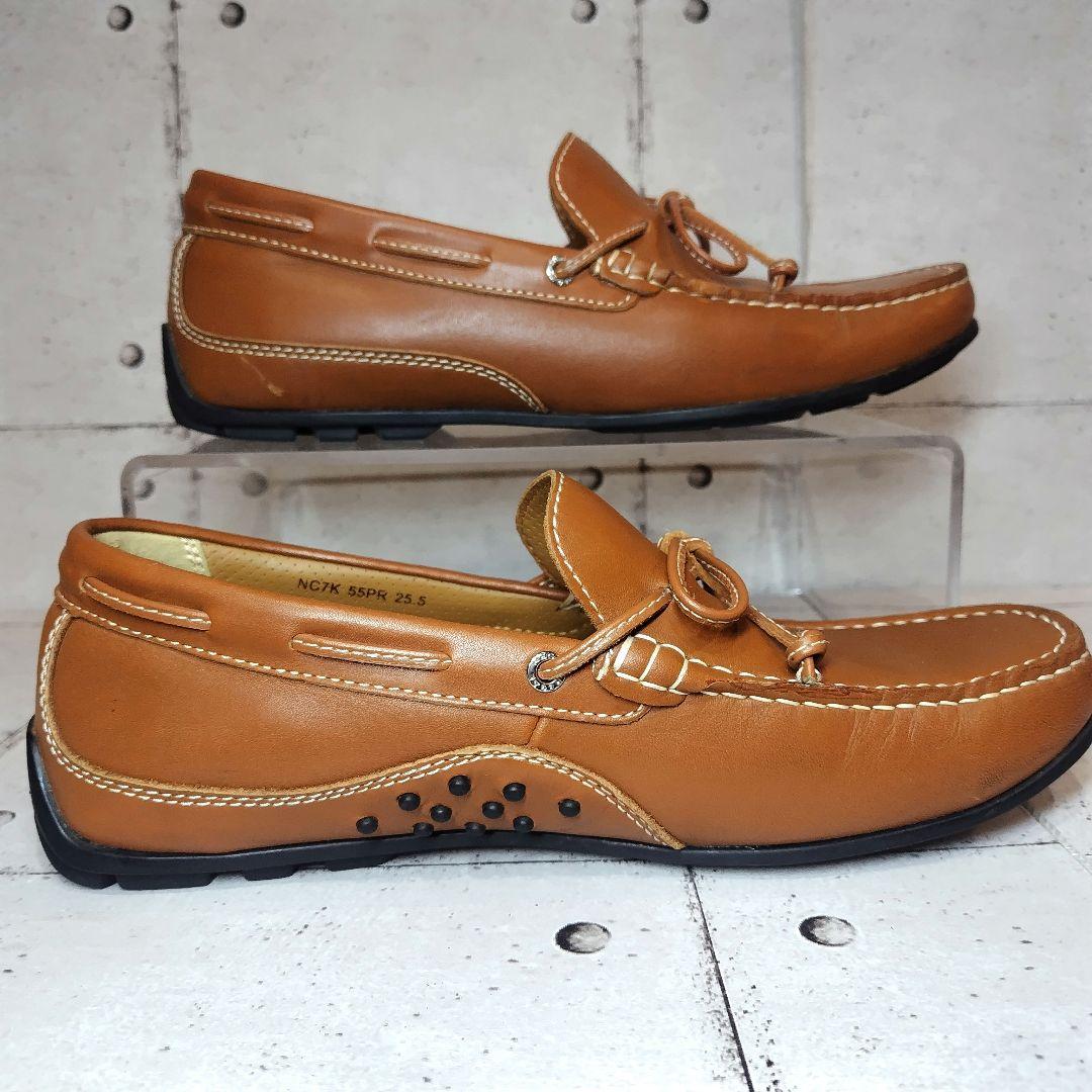 【極美品】 リーガル REGAL ドライビングシューズ 25.5cm ブラウン
