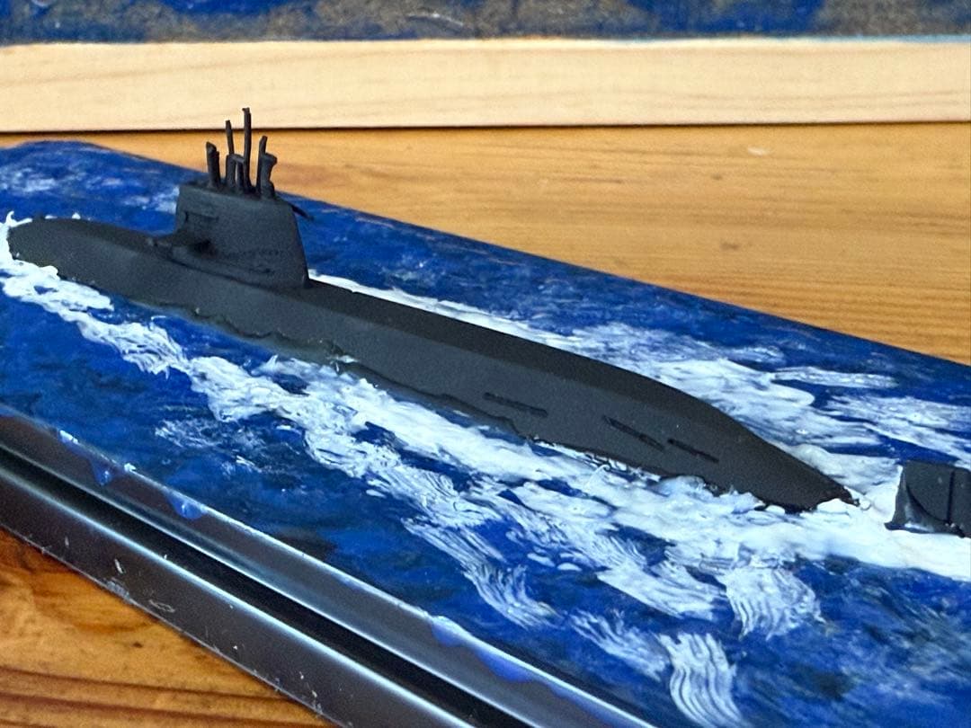 1/700 海上自衛隊おやしお型潜水艦メタルキット完成品ジオラマ - メルカリ