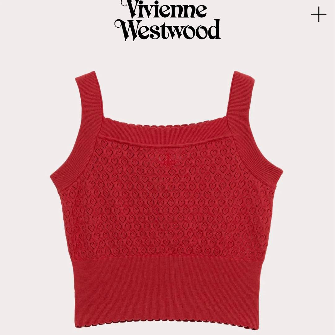 Vivienne Westwood ハートパターンニットキャミソール新品未使用