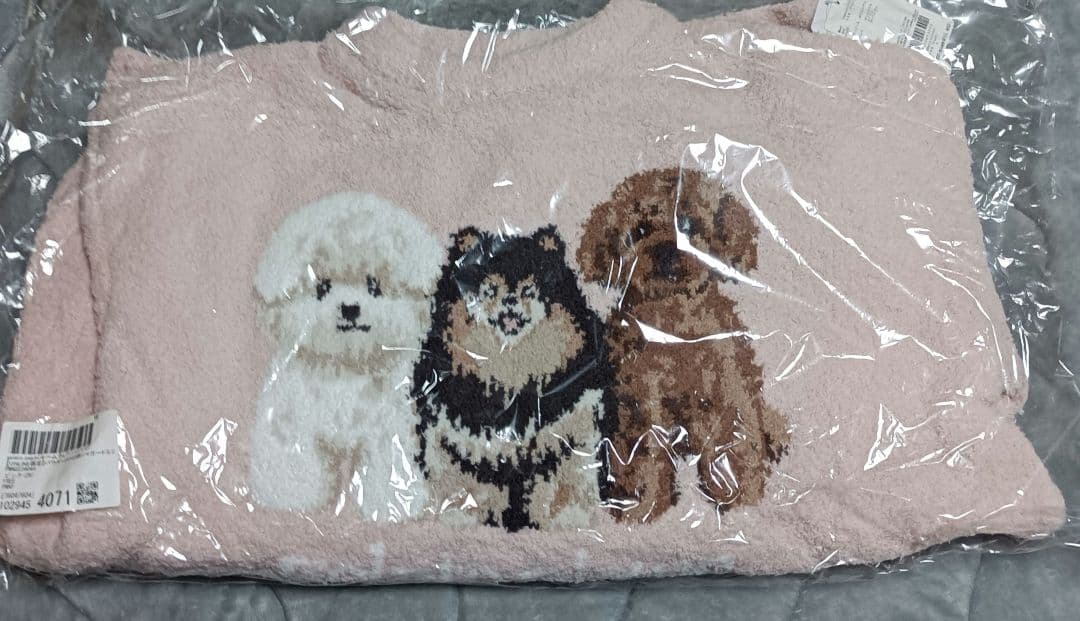 ジェラートピケ 犬3匹 パウダーDOG3柄 ブランケット ジェラピケ