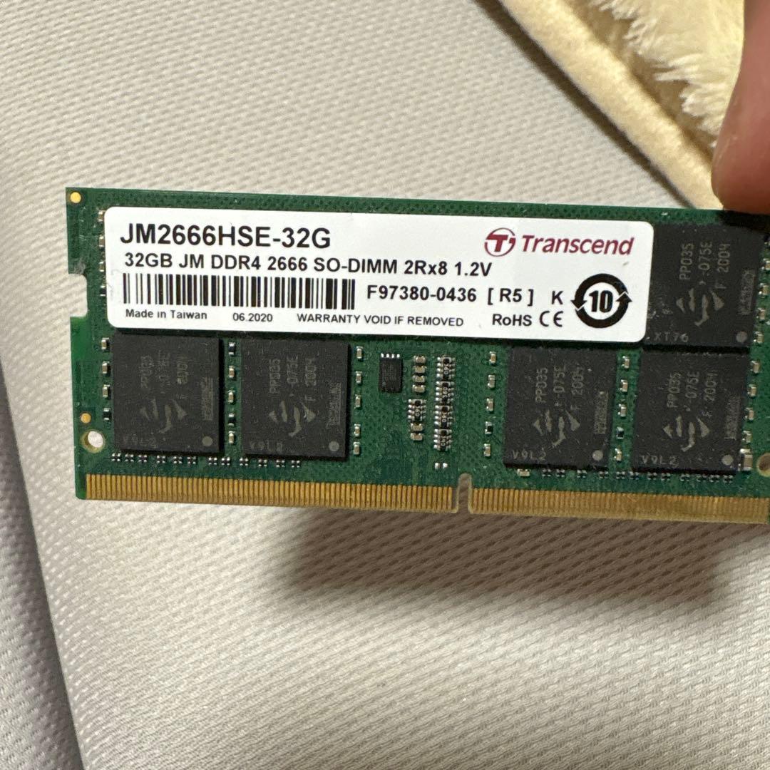 その他 Ddr4 32gb sodimm Micron 32GB DDR4 ECC Laptop RAM 3200MHz PC4-25600 SoDimm