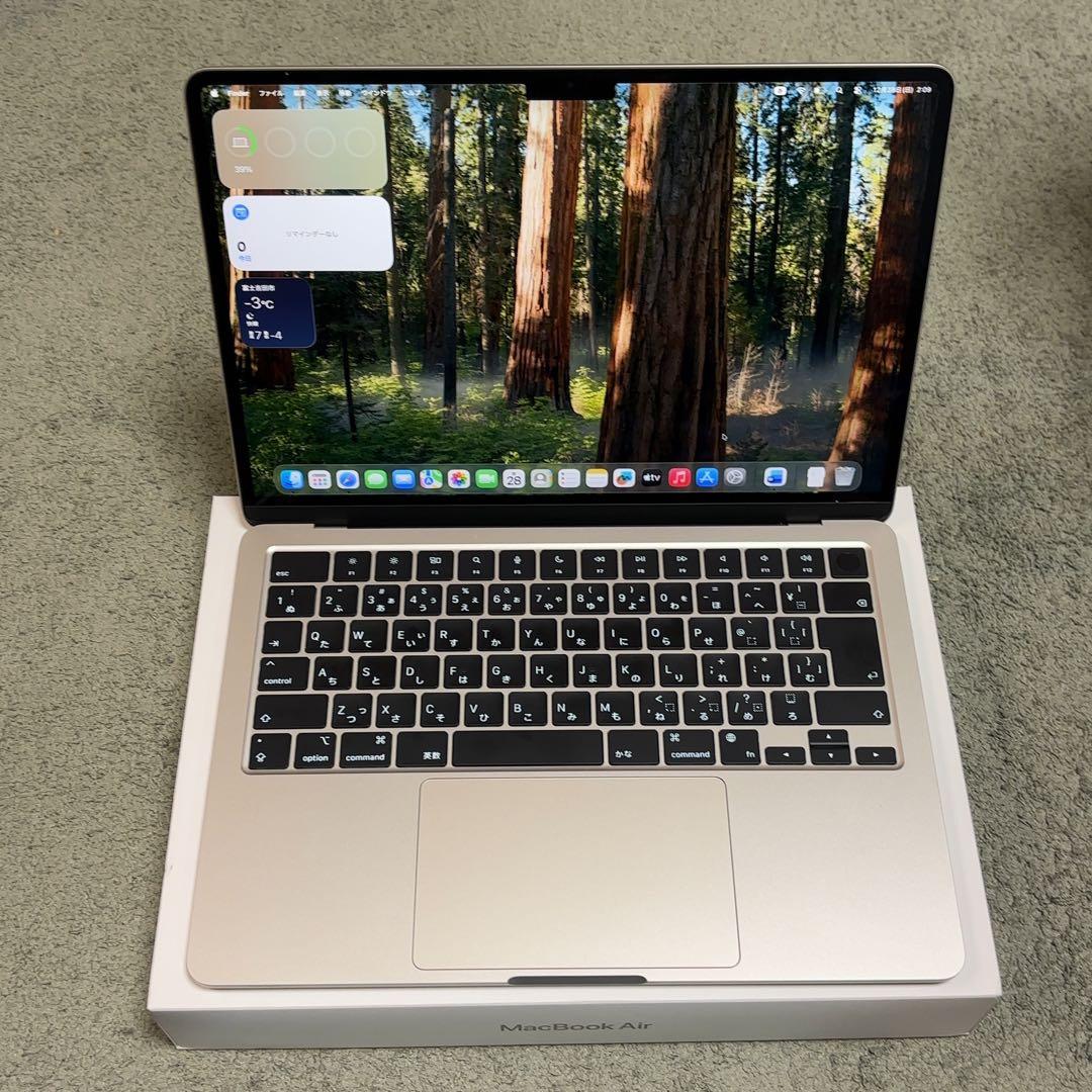 本日削除 M3 MacBook Air 13.6インチ スターライト - メルカリ