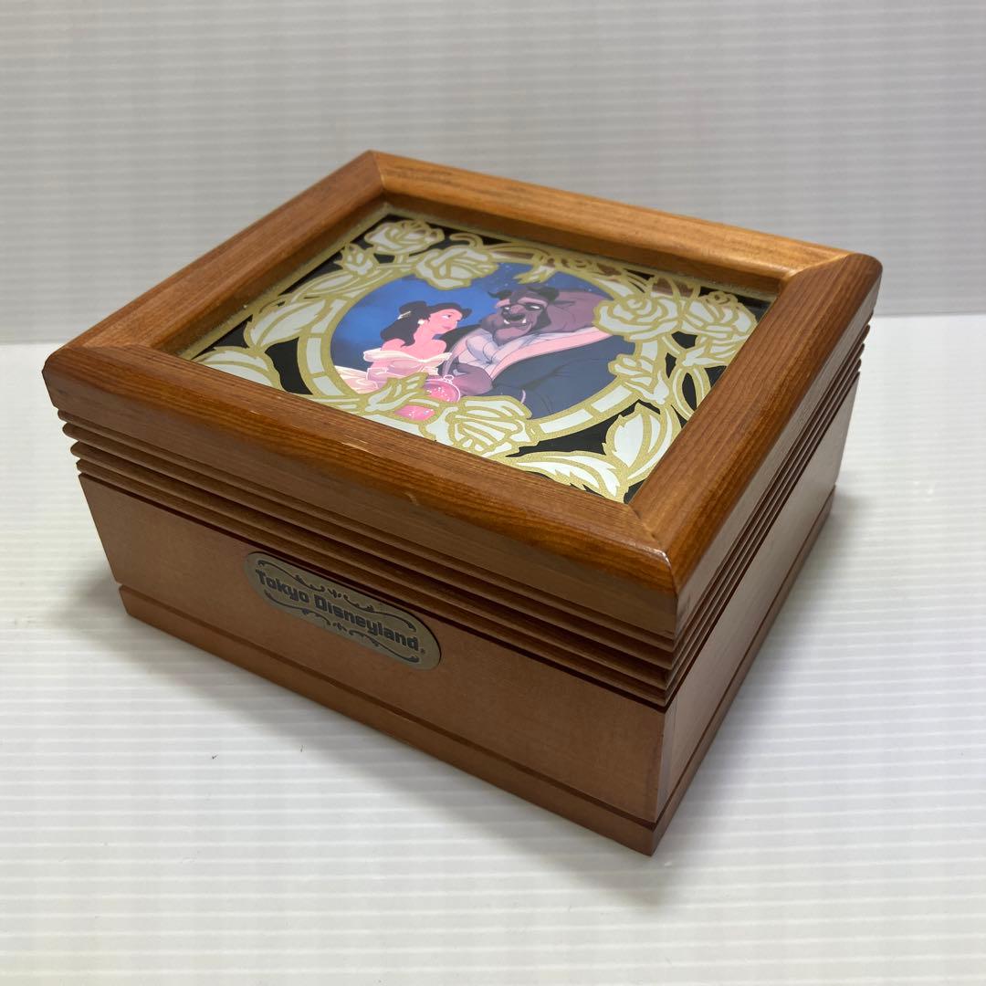 美女と野獣 レトロ オルゴール 小物入れ ディズニー ディズニーランド