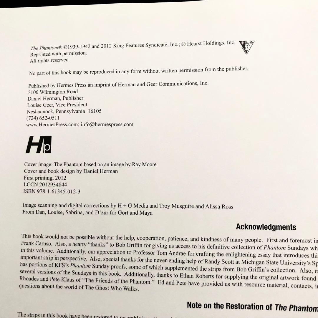 ザ・ファントム 日曜版全集1939-1943 第1巻「The Phantom」 - メルカリ