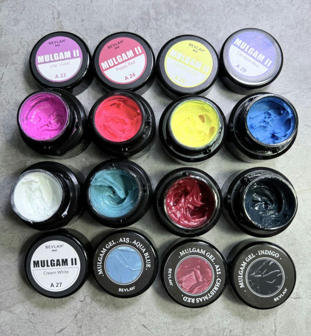 bevlah(ビブラ)ジェル MULGAMGEL 絵の具ジェル8色セット