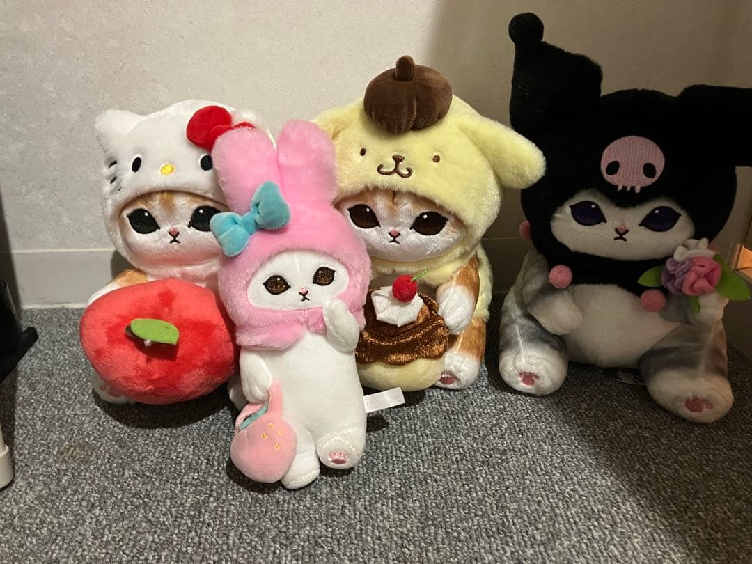 Mofusand サンリオコラボ ぬいぐるみs クロミ キティ ポムポムプリン Mofusand サンリオコラボ ぬいぐるみs クロミ キティ ポムポムプリン