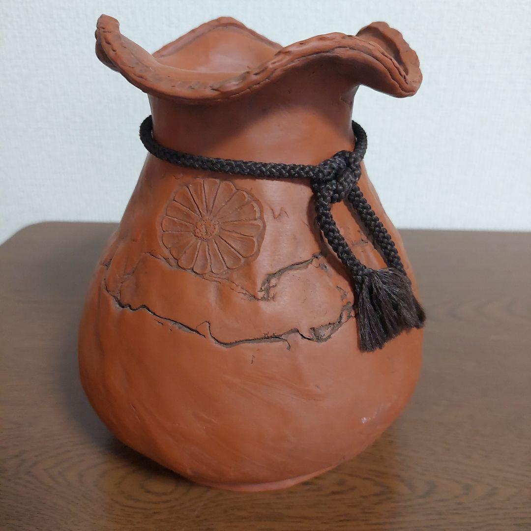 常滑焼朱泥玉泉花瓶 常滑焼 朱泥 花瓶・花入れ(レトロ) | 和