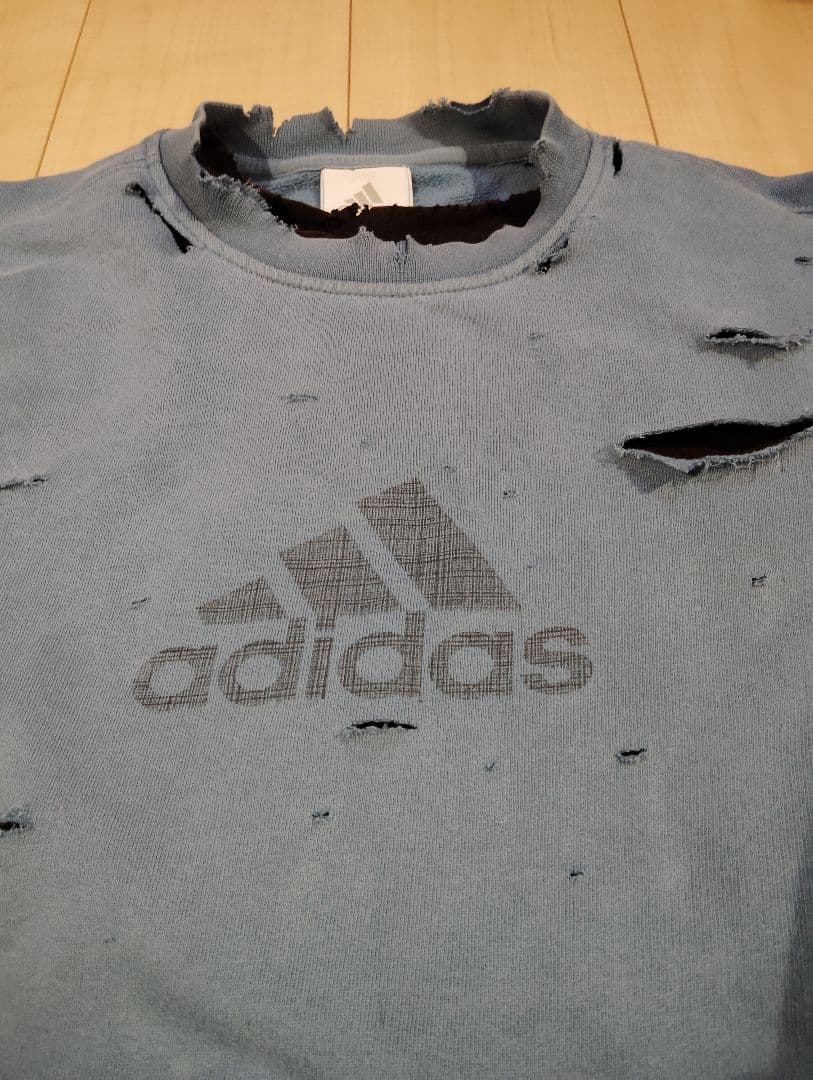 ダメージスウェット adidas 170 ネイビー 松村北斗 常田大希 - メルカリ