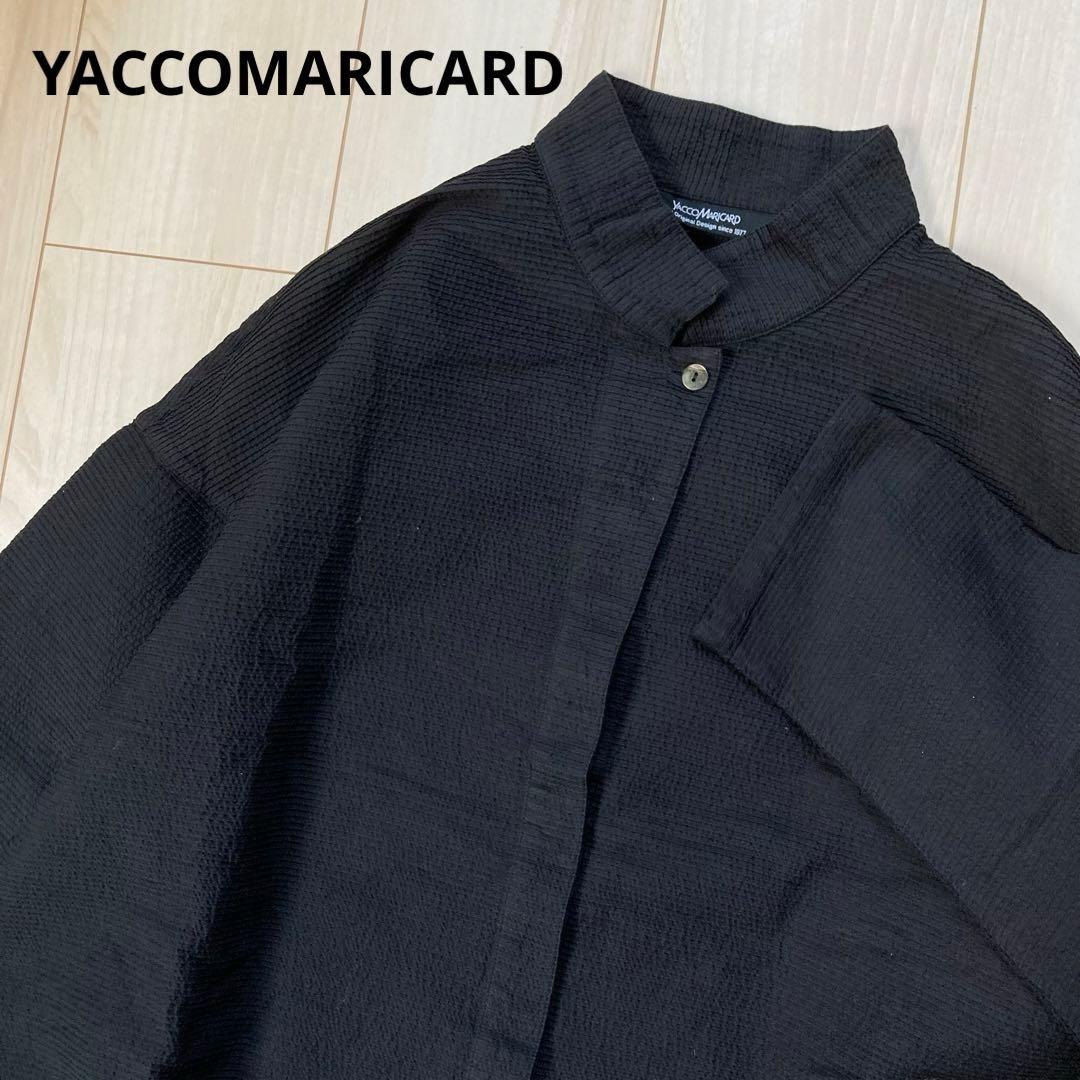 ヤッコマリカルド　総ピンタック長袖ブラウス　黒　コットン 斜めピンタックブラウス【BASIC】 | ITEM | YACCOMARICARD CORE
