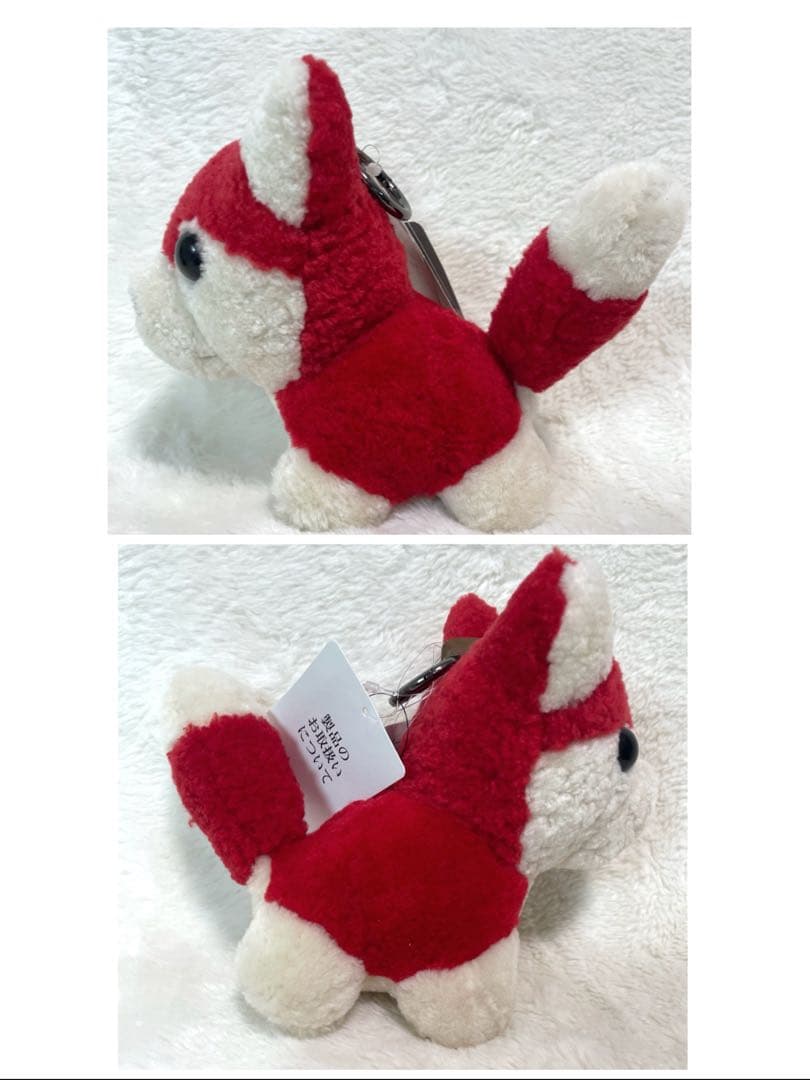 新品タグ付】高級ムートン ドッグチャーム ぬいぐるみ2体セット リアル