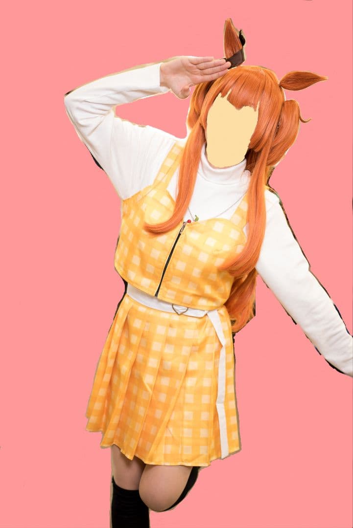 ウマ娘 マヤノトップガン 私服 コスプレ衣装 女性Sサイズ ウィッグ付き