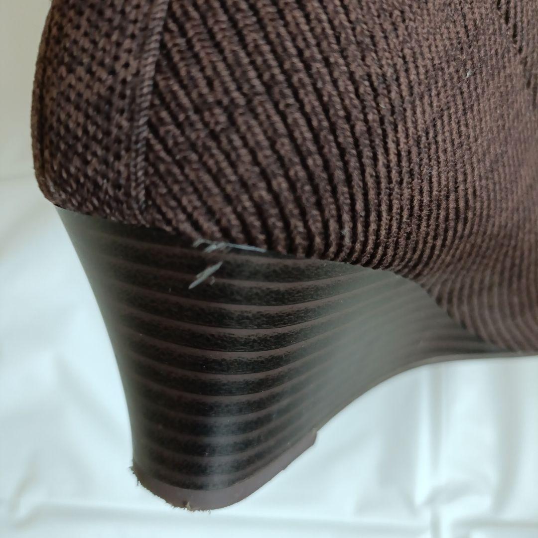 VIVAIA(ビバイア) リブ編み ショートブーツ EU37(23.5cm)