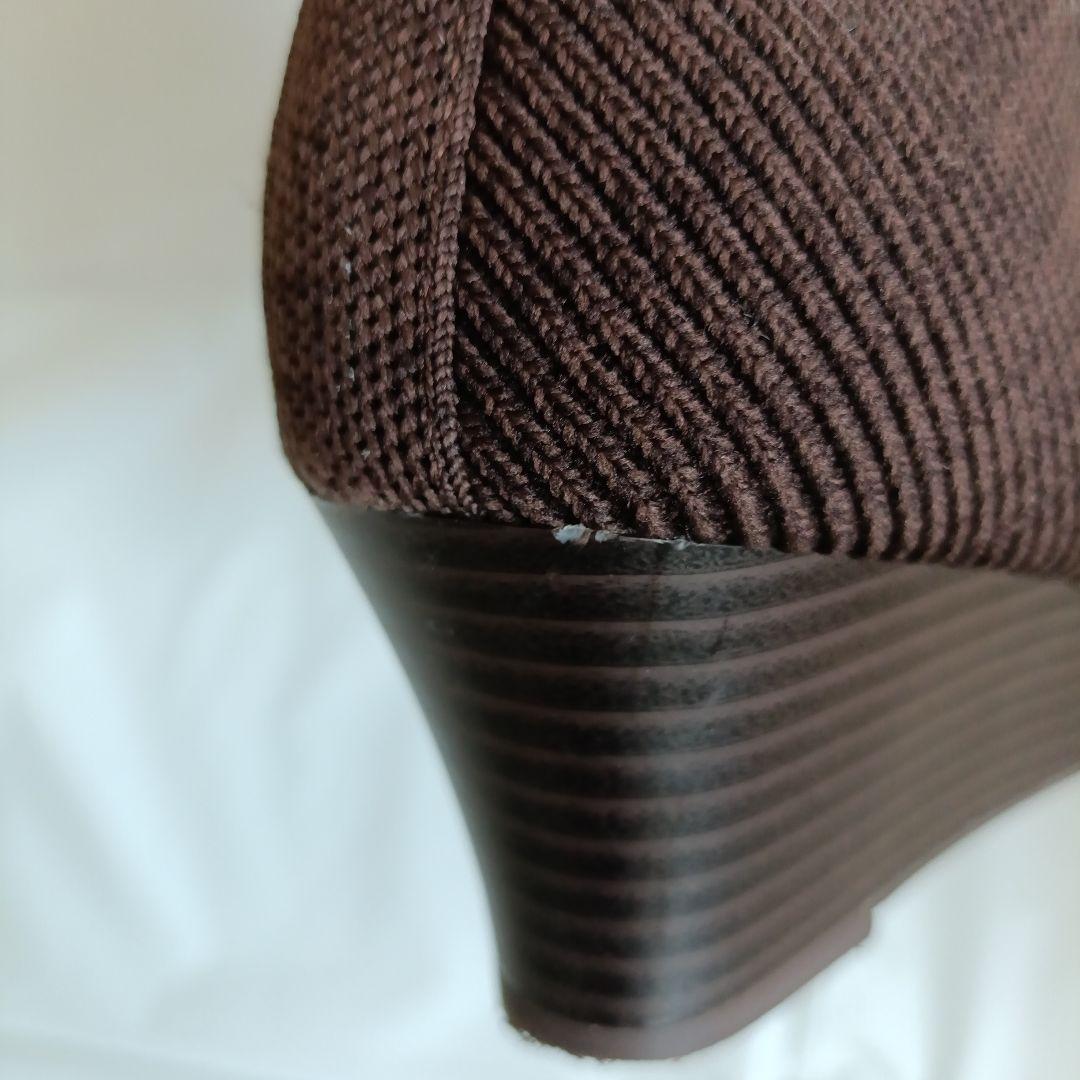 VIVAIA(ビバイア) リブ編み ショートブーツ EU37(23.5cm)