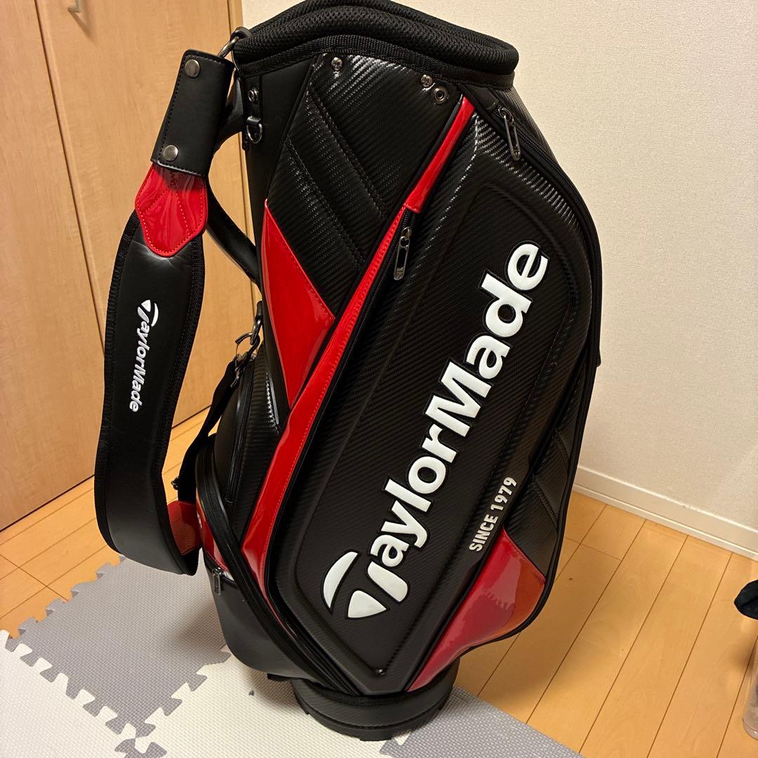 TaylorMade キャディバッグ　オーステック　赤黒　9.5inch