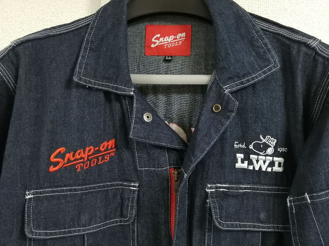 限定販売】スナップオン デニム つなぎ スヌーピー - メルカリ