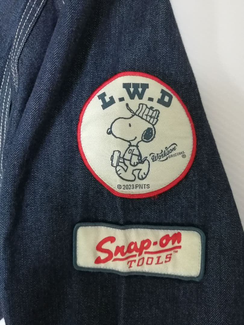 限定販売】スナップオン デニム つなぎ スヌーピー - メルカリ