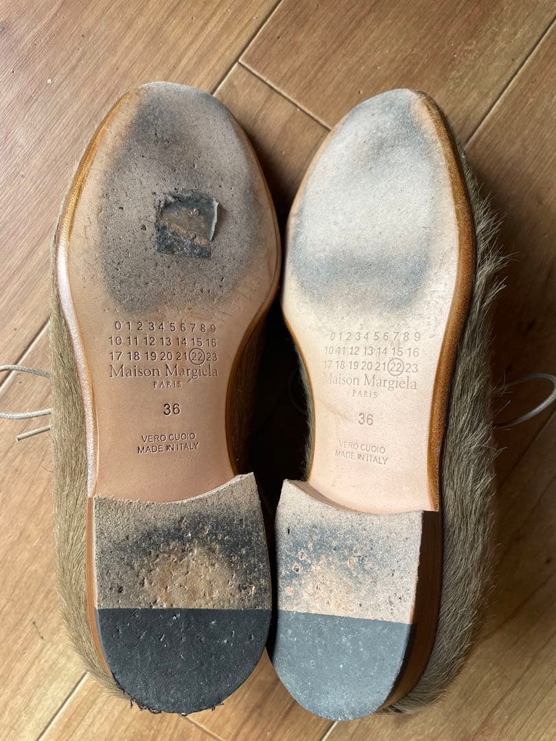 Maison Margiela ローファー 36 ハラコ 革靴 - メルカリ