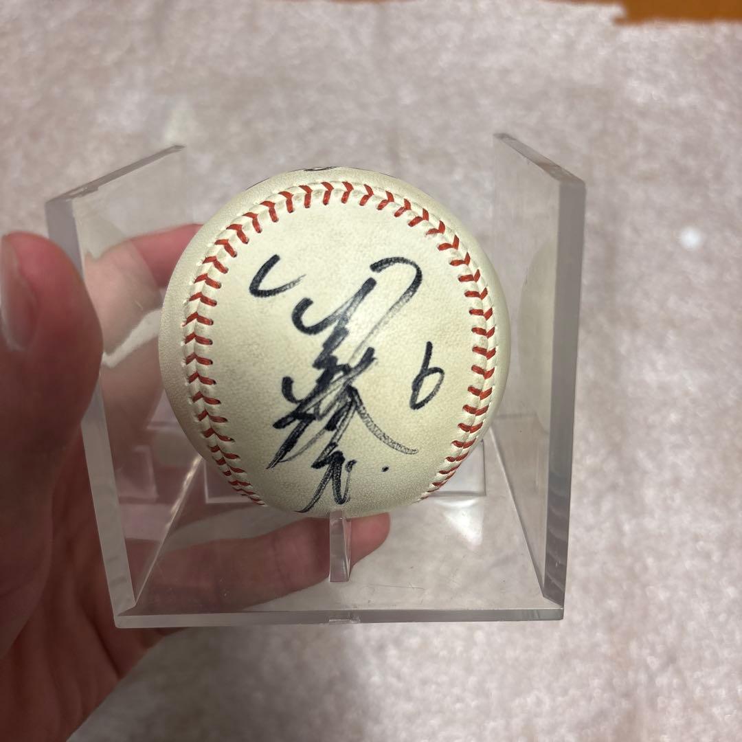 阪神タイガース 金本知憲選手 直筆サインボール - メルカリ