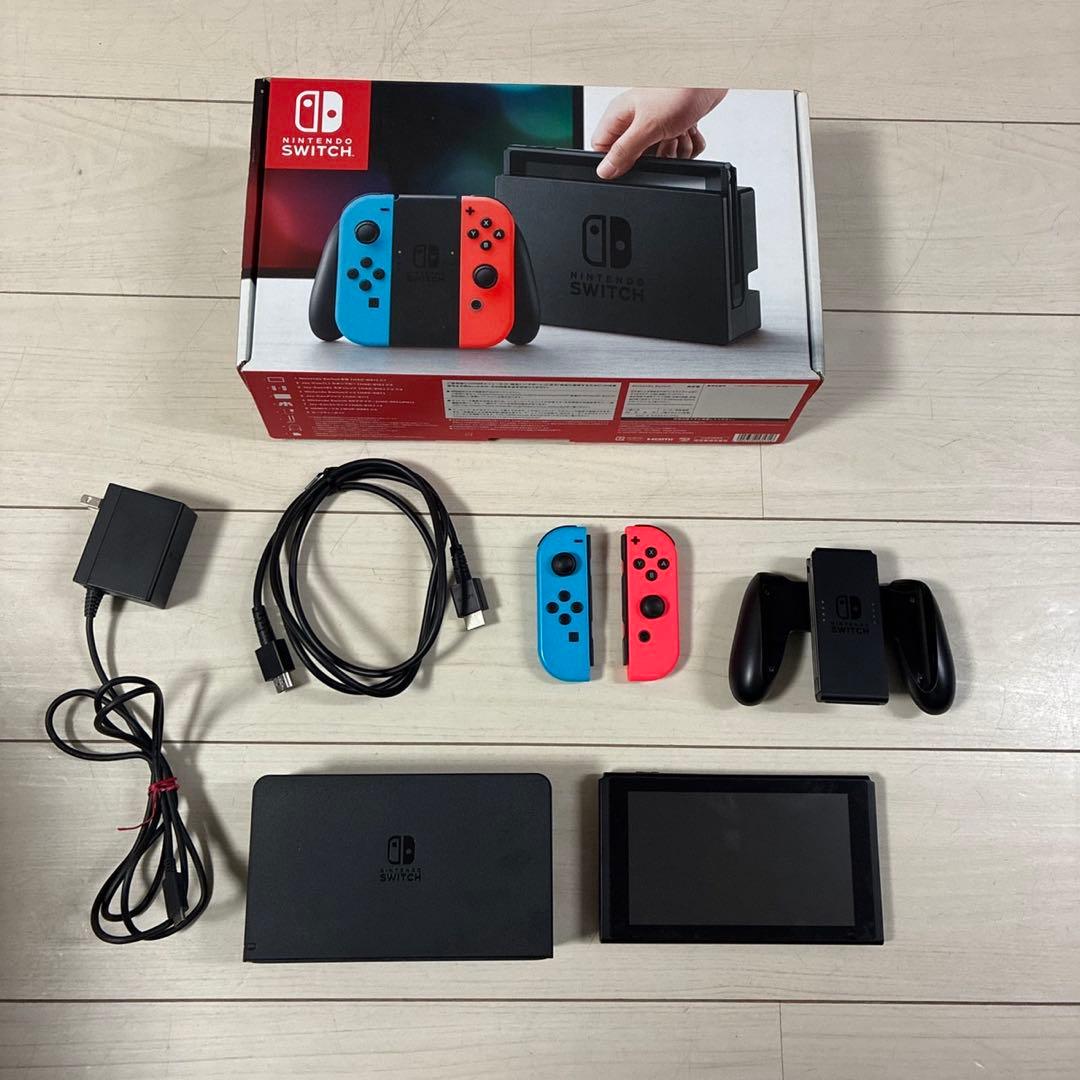 Nintendo Switch ネオンブルー/ネオンレッド 本体　ジャンク ジャンク扱い》ニンテンドースイッチ 初期型 ネオンブルー・ネオン